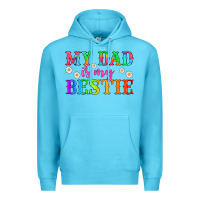 Ocean Blue my dad is my bestie Premium Hoodie - HRA Design Shop