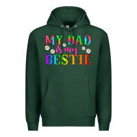 Sports Green my dad is my bestie Premium Hoodie - HRA Design Shop