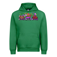Emerald Mardi gras farm trucks Urban Hoodie - FaDigitalArtStudio