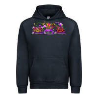 Navy Mardi gras farm trucks Urban Hoodie - FaDigitalArtStudio