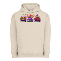 Pigment French Oak Mardi gras farm trucks Urban Hoodie - FaDigitalArtStudio