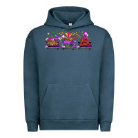 Pigment Midnight Navy Mardi gras farm trucks Urban Hoodie - FaDigitalArtStudio