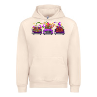 Sandshell Mardi gras farm trucks Urban Hoodie - FaDigitalArtStudio