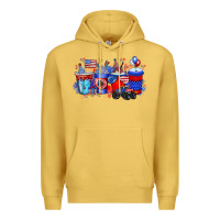 Antique Gold american drink Premium Hoodie - RacoonDesign