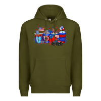 Army Green american drink Premium Hoodie - RacoonDesign