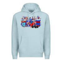 Blue Mist american drink Premium Hoodie - RacoonDesign