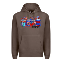 Coffee american drink Premium Hoodie - RacoonDesign