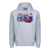 Heather Grey american drink Premium Hoodie - RacoonDesign