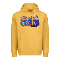 Mustard american drink Premium Hoodie - RacoonDesign