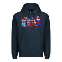 Navy american drink Premium Hoodie - RacoonDesign