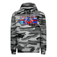 Slate Camo american drink Premium Hoodie - RacoonDesign