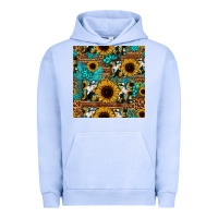 Pigment Grape Ice sunflower cowhide mom seamless pattern Urban Hoodie - HRA Design Shop