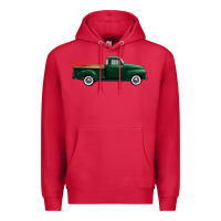 Cardinal western green truck right side view 1 Premium Hoodie - FaDigitalArtStudio