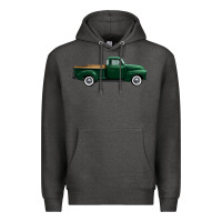 Charcoal Heather western green truck right side view 1 Premium Hoodie - FaDigitalArtStudio