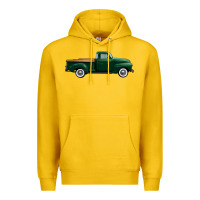 Lemon western green truck right side view 1 Premium Hoodie - FaDigitalArtStudio