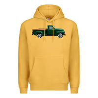 Mustard western green truck right side view 1 Premium Hoodie - FaDigitalArtStudio