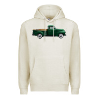 Oatmeal Heather western green truck right side view 1 Premium Hoodie - FaDigitalArtStudio