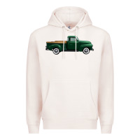 Pale Pink western green truck right side view 1 Premium Hoodie - FaDigitalArtStudio