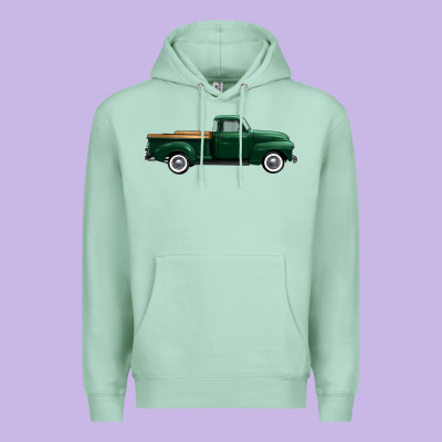 Western Green Truck Right Side View 1 Premium Hoodie Designed By Fadigitalartstudio