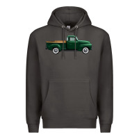 Smoke western green truck right side view 1 Premium Hoodie - FaDigitalArtStudio