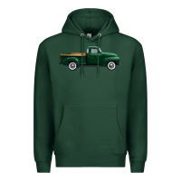 Sports Green western green truck right side view 1 Premium Hoodie - FaDigitalArtStudio