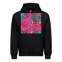 Black pink turquoise gemstoes seamless pattern Urban Hoodie - HRA Design Shop