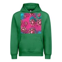 Emerald pink turquoise gemstoes seamless pattern Urban Hoodie - HRA Design Shop