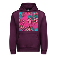 Mauve Wine pink turquoise gemstoes seamless pattern Urban Hoodie - HRA Design Shop