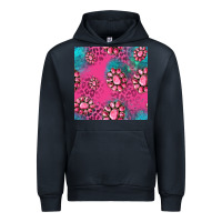 Navy pink turquoise gemstoes seamless pattern Urban Hoodie - HRA Design Shop