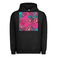 Pigment Black pink turquoise gemstoes seamless pattern Urban Hoodie - HRA Design Shop