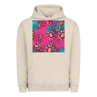 Pigment French Oak pink turquoise gemstoes seamless pattern Urban Hoodie - HRA Design Shop