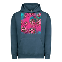 Pink Turquoise Gemstoes Seamless Pattern Urban Hoodie | Teevron