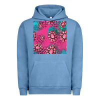 Pigment Pebble Blue pink turquoise gemstoes seamless pattern Urban Hoodie - HRA Design Shop