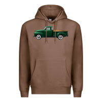 Chestnut western green truck right side view Premium Hoodie - FaDigitalArtStudio