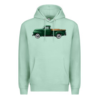 Seafoam western green truck right side view Premium Hoodie - FaDigitalArtStudio