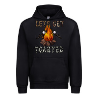 Black lets get toasted Urban Hoodie - CowhideDigitalArt