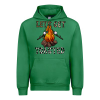 Emerald lets get toasted Urban Hoodie - CowhideDigitalArt