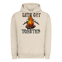 Pigment French Oak lets get toasted Urban Hoodie - CowhideDigitalArt