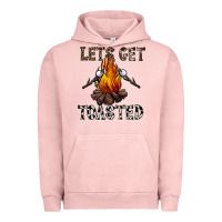 Pigment Salmon lets get toasted Urban Hoodie - CowhideDigitalArt