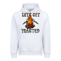 White lets get toasted Urban Hoodie - CowhideDigitalArt