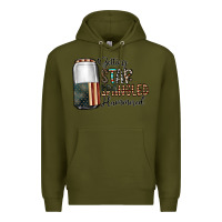 Army Green getting star spangled hammered Premium Hoodie - CowhideDigitalArt
