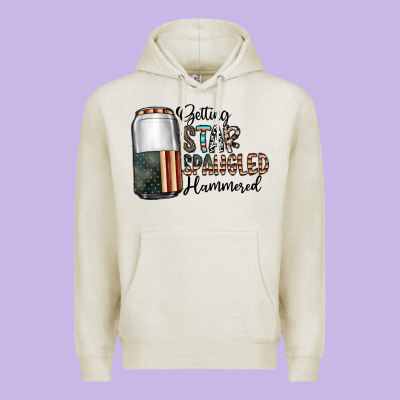 Getting Star Spangled Hammered Premium Hoodie Designed By Cowhidedigitalart