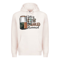Pale Pink getting star spangled hammered Premium Hoodie - CowhideDigitalArt