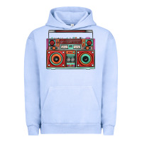 Pigment Grape Ice Boombox Urban Hoodie - FaDigitalArtStudio