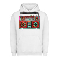 Pigment Lunar Rock Boombox Urban Hoodie - FaDigitalArtStudio