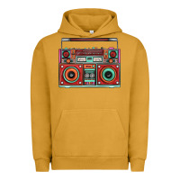 Pigment Peanut Butter Boombox Urban Hoodie - FaDigitalArtStudio
