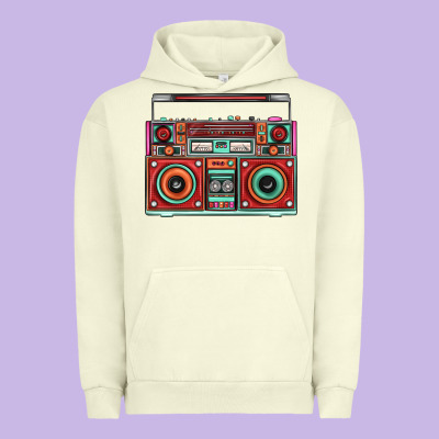 Boombox Urban Hoodie Designed By Fadigitalartstudio