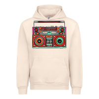 Sandshell Boombox Urban Hoodie - FaDigitalArtStudio