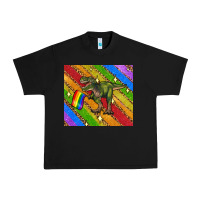 Black lgbtq dinosaur t rex tumbler Urban Heavy Tee - Artiststas