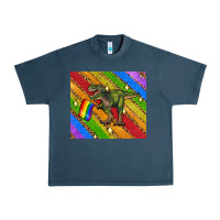 Midnight Navy lgbtq dinosaur t rex tumbler Urban Heavy Tee - Artiststas